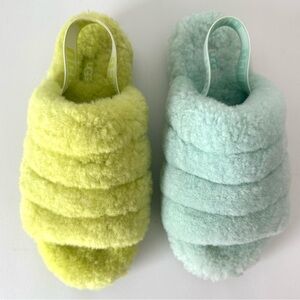 UGG Fluff Yeah Slides Multi Color Pair 8